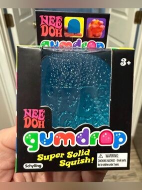 NeeDoh Gumdrop Super Solid Squish! - Blue